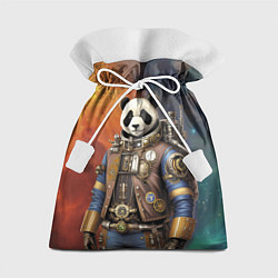 Мешок для подарков Панда-космонавт - стимпанк, цвет: 3D-принт
