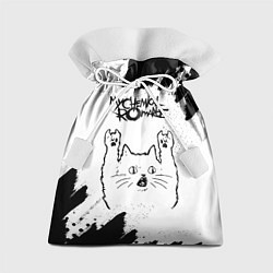 Подарочный мешок My Chemical Romance рок кот на светлом фоне