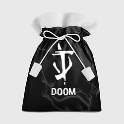 Подарочный мешок Doom glitch на темном фоне