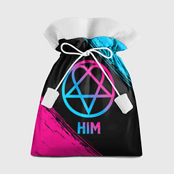 Мешок для подарков HIM - neon gradient, цвет: 3D-принт