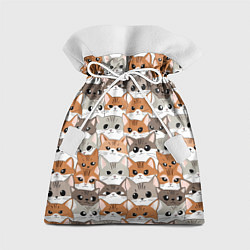 Мешок для подарков Паттерн милые котики, цвет: 3D-принт