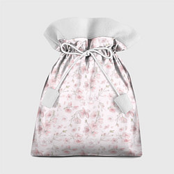 Мешок для подарков Акварельный паттерн цветов сакуры, цвет: 3D-принт
