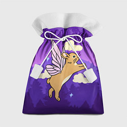 Мешок для подарков Лунный кролик с крыльями, цвет: 3D-принт