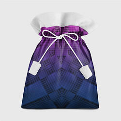 Мешок для подарков Пурпурно-синий геометрический узор, цвет: 3D-принт