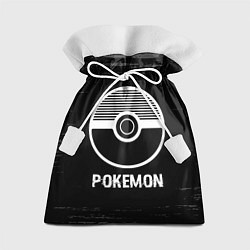 Мешок для подарков Pokemon glitch на темном фоне, цвет: 3D-принт