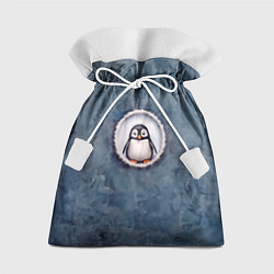 Мешок для подарков Маленький забавный пингвинчик, цвет: 3D-принт