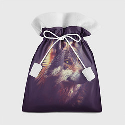 Мешок для подарков Задумчивый волк, цвет: 3D-принт