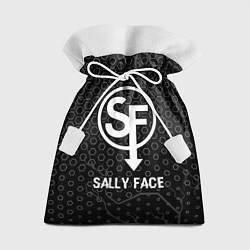 Подарочный мешок Sally Face glitch на темном фоне