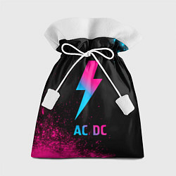 Подарочный мешок AC DC - neon gradient