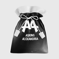Мешок для подарков Asking Alexandria glitch на темном фоне, цвет: 3D-принт