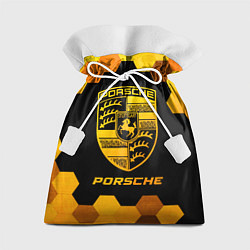 Подарочный мешок Porsche - gold gradient