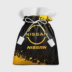 Подарочный мешок Nissan - gold gradient