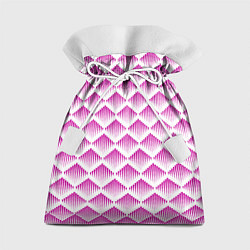 Мешок для подарков Розовые вдавленные ромбы, цвет: 3D-принт