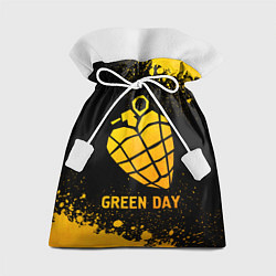 Подарочный мешок Green Day - gold gradient