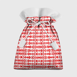 Мешок для подарков Красно-белый батик, цвет: 3D-принт