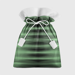 Подарочный мешок Зеленый полосатый градиент