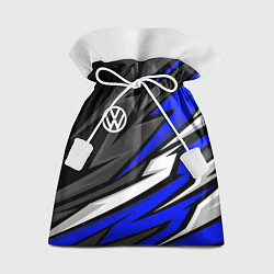 Мешок для подарков Volkswagen - Синяя абстракция, цвет: 3D-принт