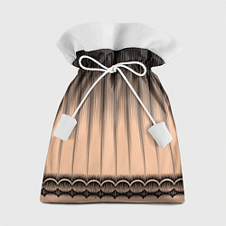 Мешок для подарков Персиковый полосатый градиент, цвет: 3D-принт