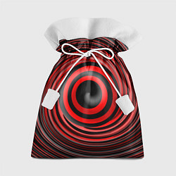 Мешок для подарков Красно-черный вихрь, цвет: 3D-принт