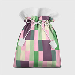 Мешок для подарков Прямоугольный блочный паттерн, цвет: 3D-принт