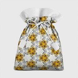 Мешок для подарков Узор шестиугольные соты, цвет: 3D-принт