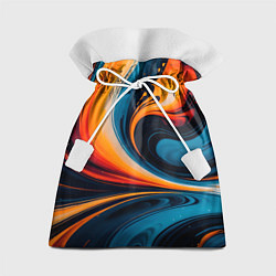 Мешок для подарков Жидкая стихия огонь и вода, цвет: 3D-принт