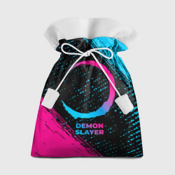 Мешок для подарков Demon Slayer - neon gradient, цвет: 3D-принт
