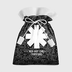 Подарочный мешок Red Hot Chili Peppers glitch на темном фоне