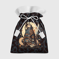 Подарочный мешок Кот якудза - японский воин