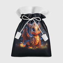 Мешок для подарков Котик дракоша, цвет: 3D-принт