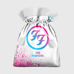 Мешок для подарков Foo Fighters neon gradient style, цвет: 3D-принт