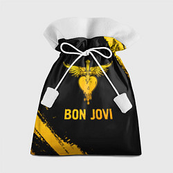 Подарочный мешок Bon Jovi - gold gradient