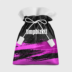 Мешок для подарков Limp Bizkit rock legends: символ сверху, цвет: 3D-принт