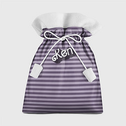 Мешок для подарков Кен - темная полоска, цвет: 3D-принт