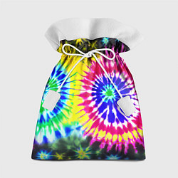 Подарочный мешок Colorful floral composition - tie-dye