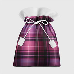 Мешок для подарков Фиолетовая шотландская клетка, цвет: 3D-принт