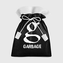 Подарочный мешок Garbage glitch на темном фоне
