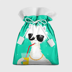 Подарочный мешок Лама - альпака на чиле