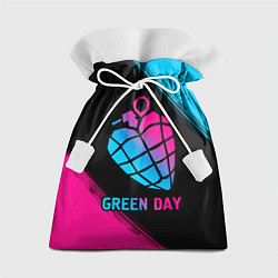 Подарочный мешок Green Day - neon gradient