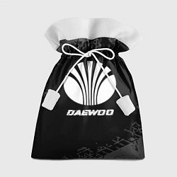 Мешок для подарков Daewoo speed на темном фоне со следами шин, цвет: 3D-принт