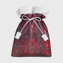 Подарочный мешок Красный металл модерн