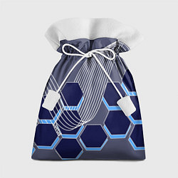 Мешок для подарков Электромагнитные шестиугольники, цвет: 3D-принт