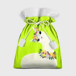 Подарочный мешок Летняя лама - альпака в венке