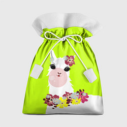 Подарочный мешок Лама - альпака в венке