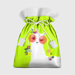 Подарочный мешок Лама - альпака в розовых очках