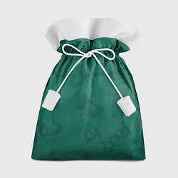 Подарочный мешок Серо-зеленые разводы