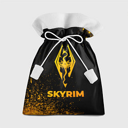 Подарочный мешок Skyrim - gold gradient