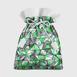 Мешок для подарков Маленькие зелёные треугольники, цвет: 3D-принт
