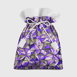 Подарочный мешок Маленькие фиолетовые треугольники