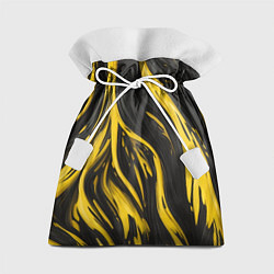 Подарочный мешок Жёлтая и чёрная краска